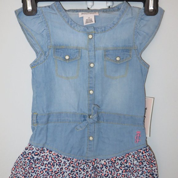 Juicy Couture Girls' CREWNECK DRESS 3T - Picture 1 of 5